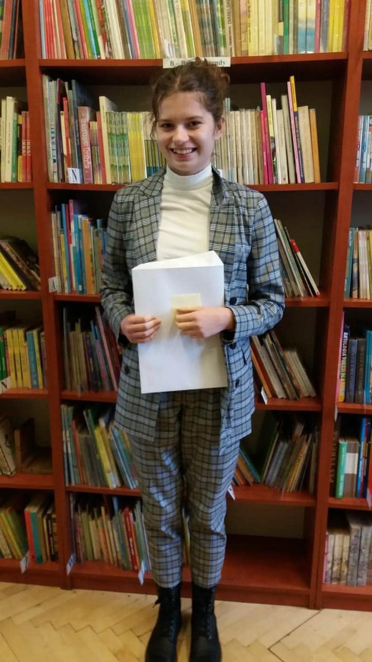 Agata Bienia laureatką Wojewódzkiego Konkursu Przedmiotowego z Języka Polskiego!
